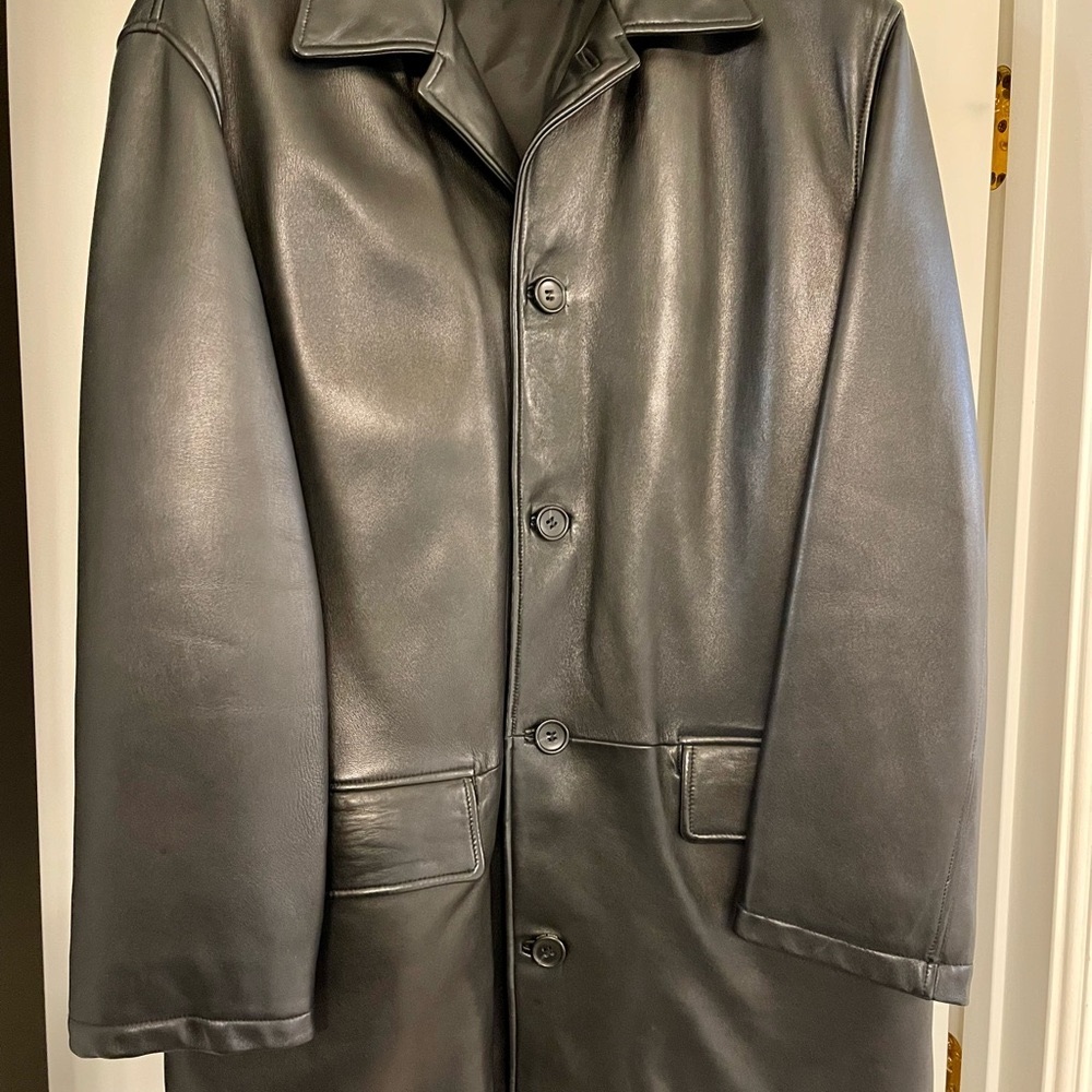Boss by Hugo Boss Vintage Leather Jacket.